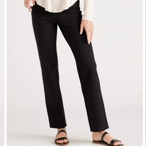 Quince black straight leg pants